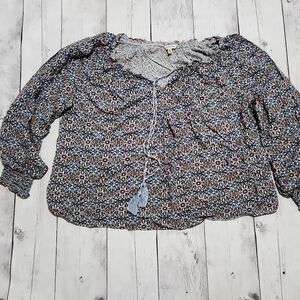 Max studio medium flowy floral top